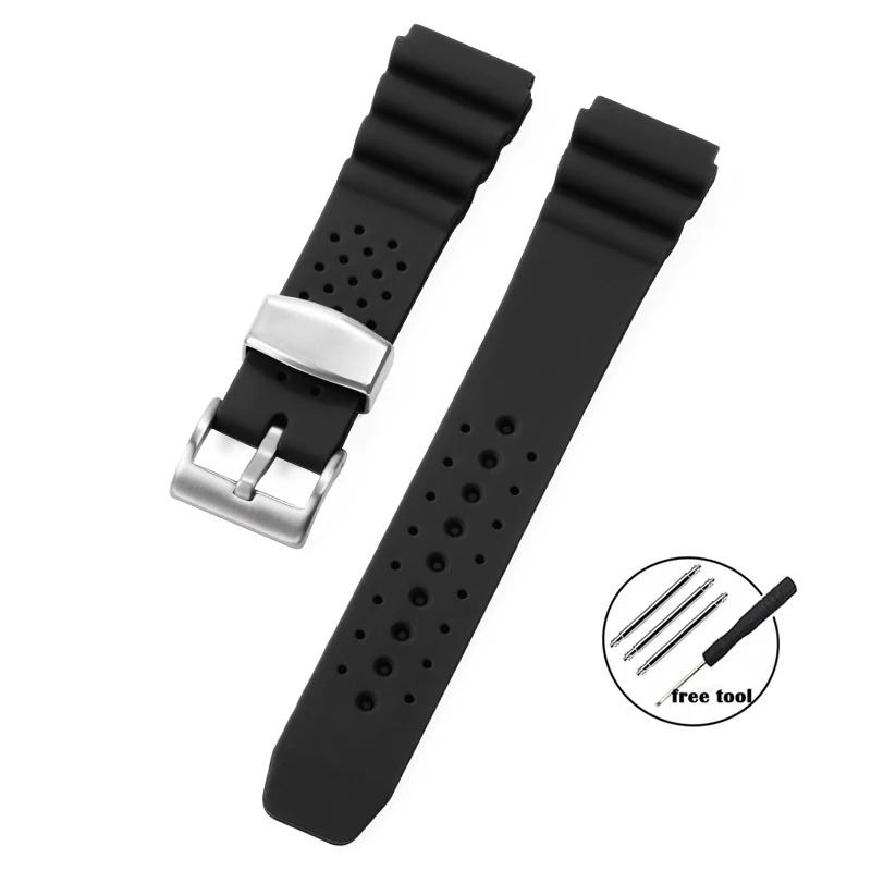 Durable Silicone Sports Watchband - Premium Diving Strap