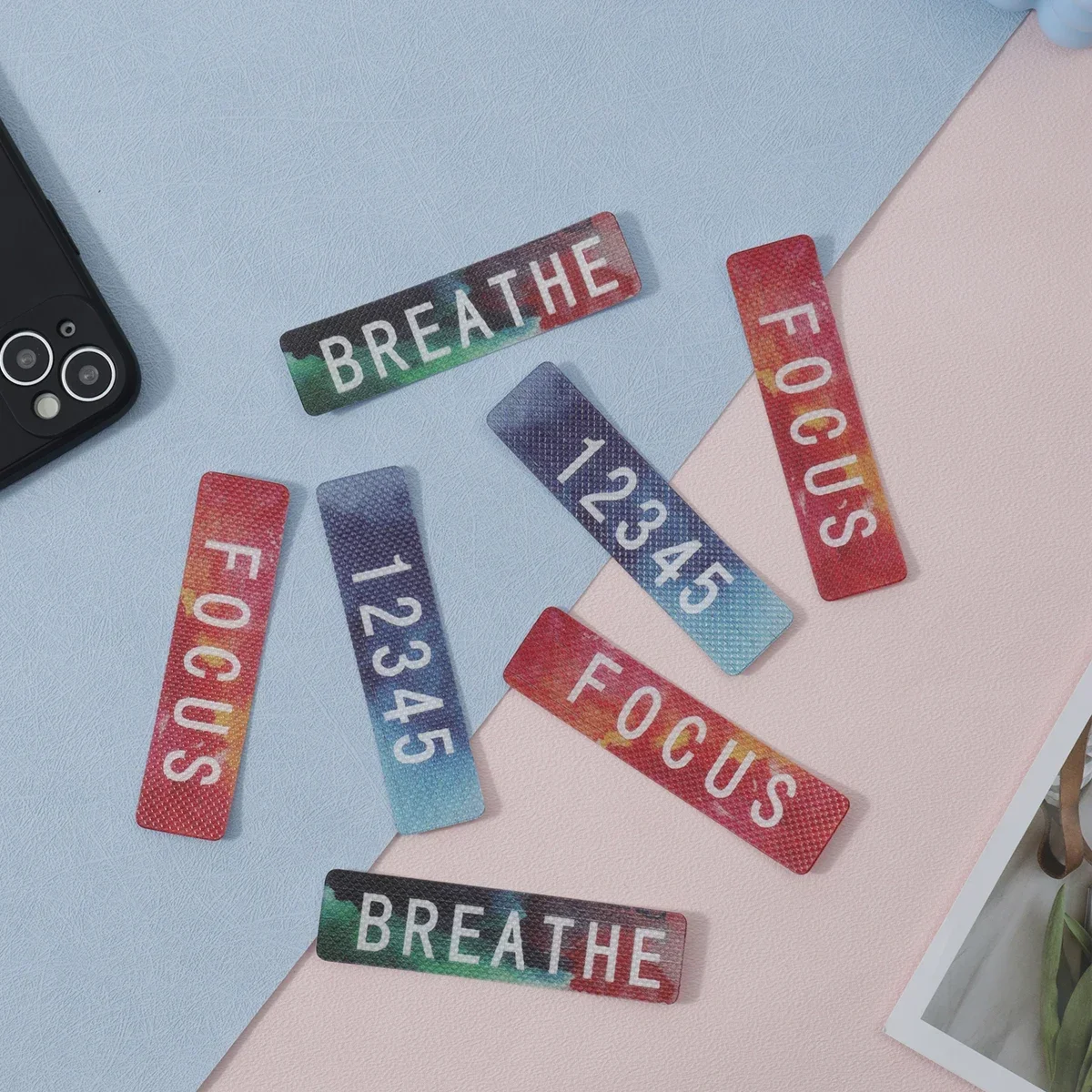 20PCS Calm Strips - Textured Sensory Stickers for Classroom Relief