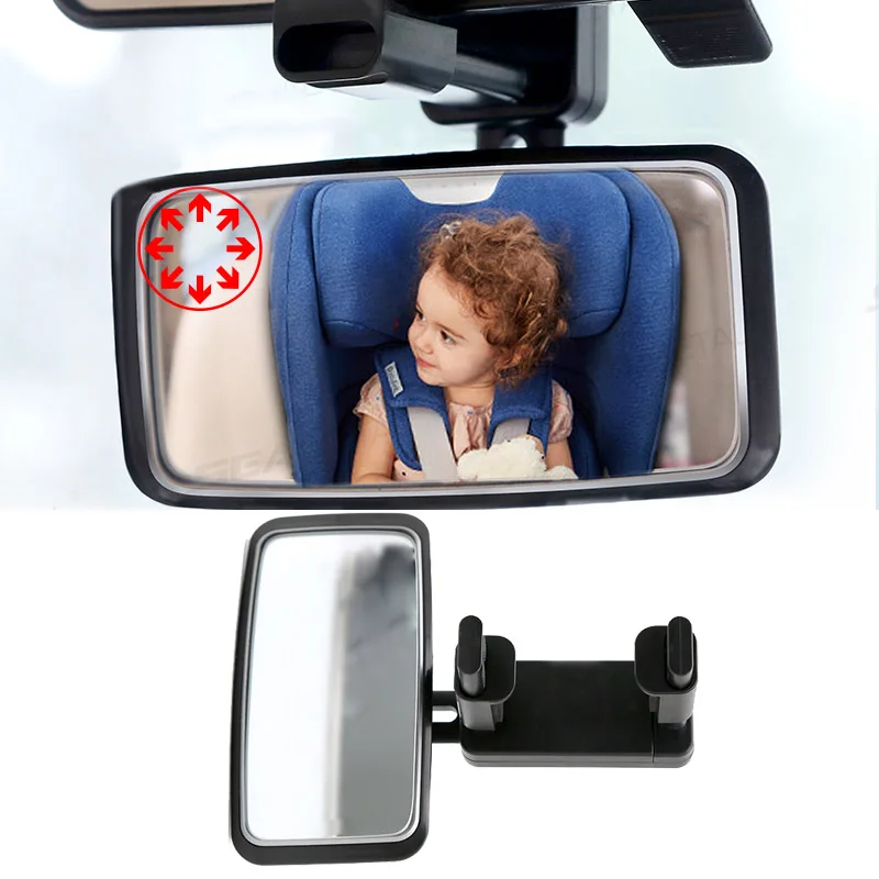 Car Rear View Mirror Interior Baby Monitor Rear Facing Mirrors for Auto Safety Driving Kids Monitor Angle Adjustable car rearview mirror