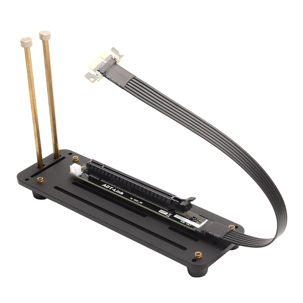 Riser Graphics Cards Extension Cable PCI-E Gen4 External DIY Kickstand Mounting Baseboard For PCIE 4.0 x1 To x16 Riser Cable