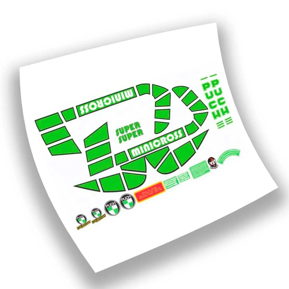 Kit Di Adesivi Compatibili Puch Minicross Super 2