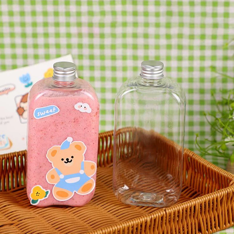 400ml Cute Kawaii Plastic Milk Carton Water Bottle