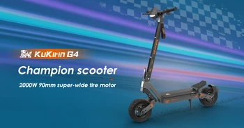 Scooter elettrico KuKirin G4 2026, motore 2000 W 70 km/h 60 V 20 Ah 75 km Portata 11 pollici Freni a disco, scooter elettrico