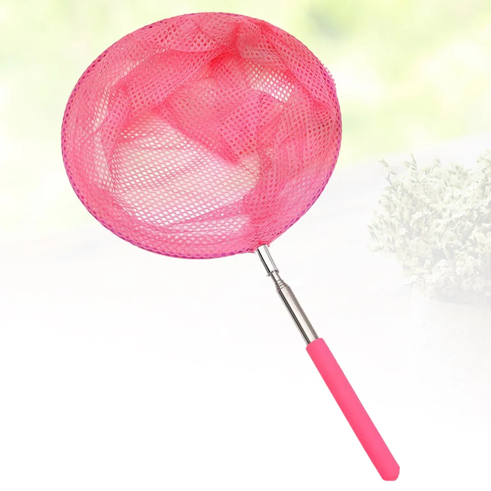 1pc Chicken Catcher Handle Stainless Steel Telescopic Chicken Catcher Catch Butterflies Catch Insects Nets Kids insect catching net