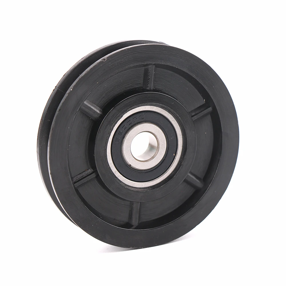 1pcs Elevator wire rope wheel Applicable to 3mm diameter steel wire rope nylon hanging wheel 6200 bearing diameter 71mm