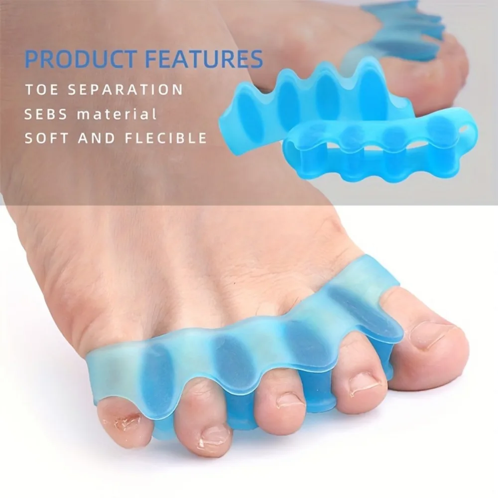 2 Soft Touch Silicone Toe Spacers for Feet
