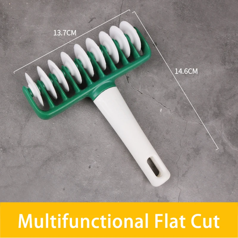 Multifunctional Roller Rolling Pin Cookie Wheel Knife Baking Tool Noodle Kitchen Roller Dough Cutter Plastic Lace Flat Mouth