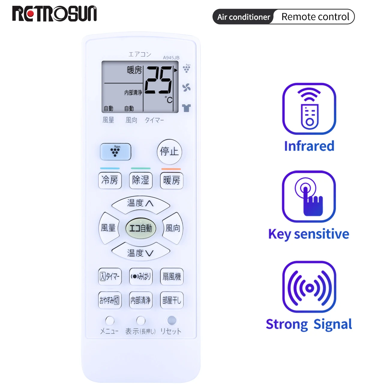 

New for Sharp a931jb a944jb a945jb Air Conditioner Remote Control Japanese