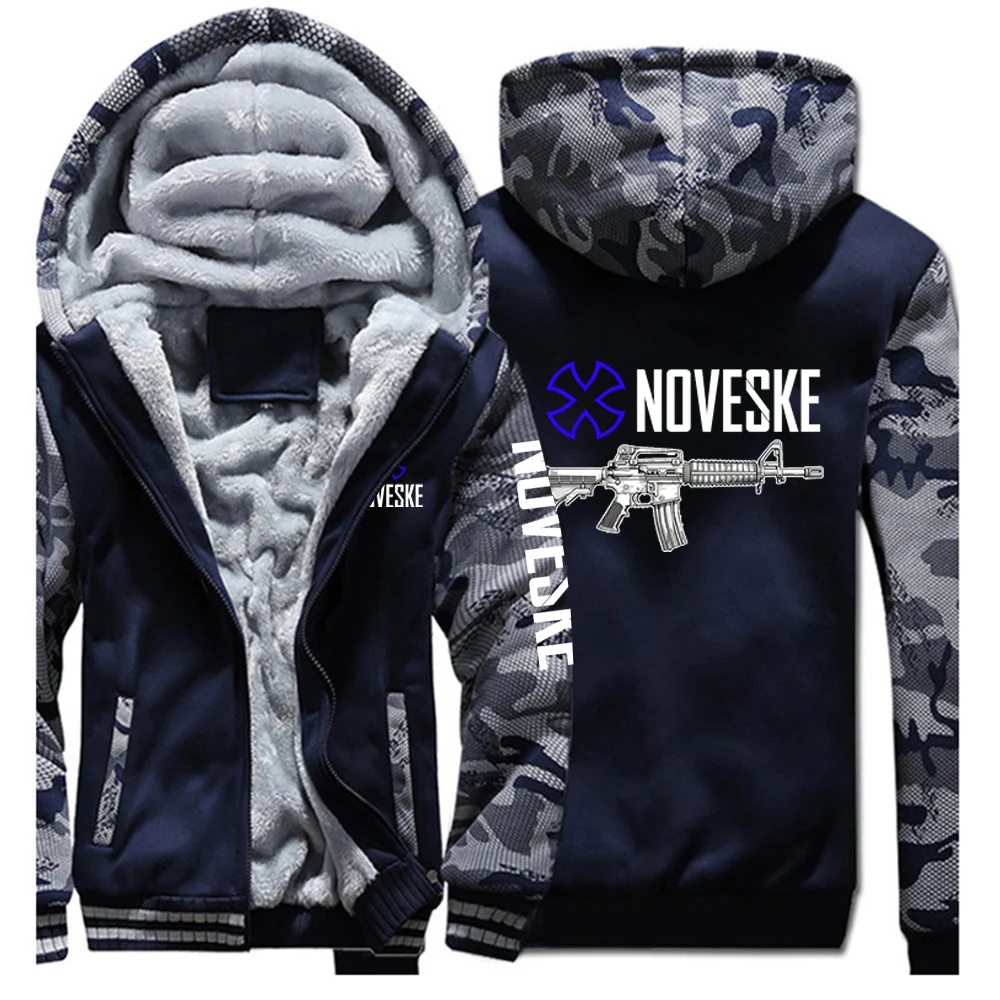 Thickened Hooded Cardigan Zipper Man Autumn Winter Hoodies