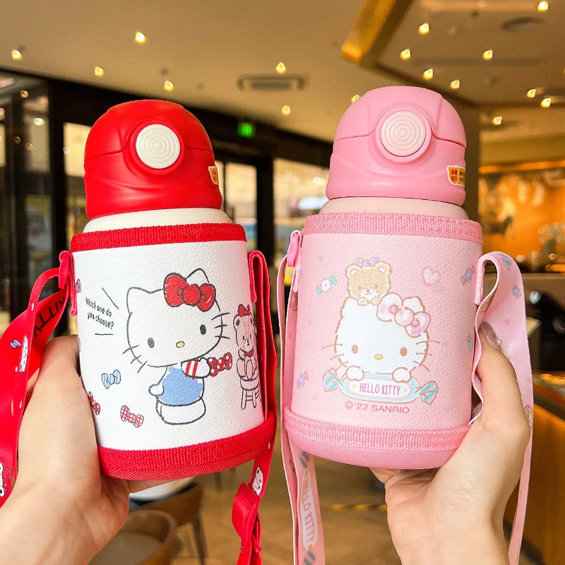 

KT cat insulation cup 316 stainless steel cute water cup Student portable outdoor sports water bottle