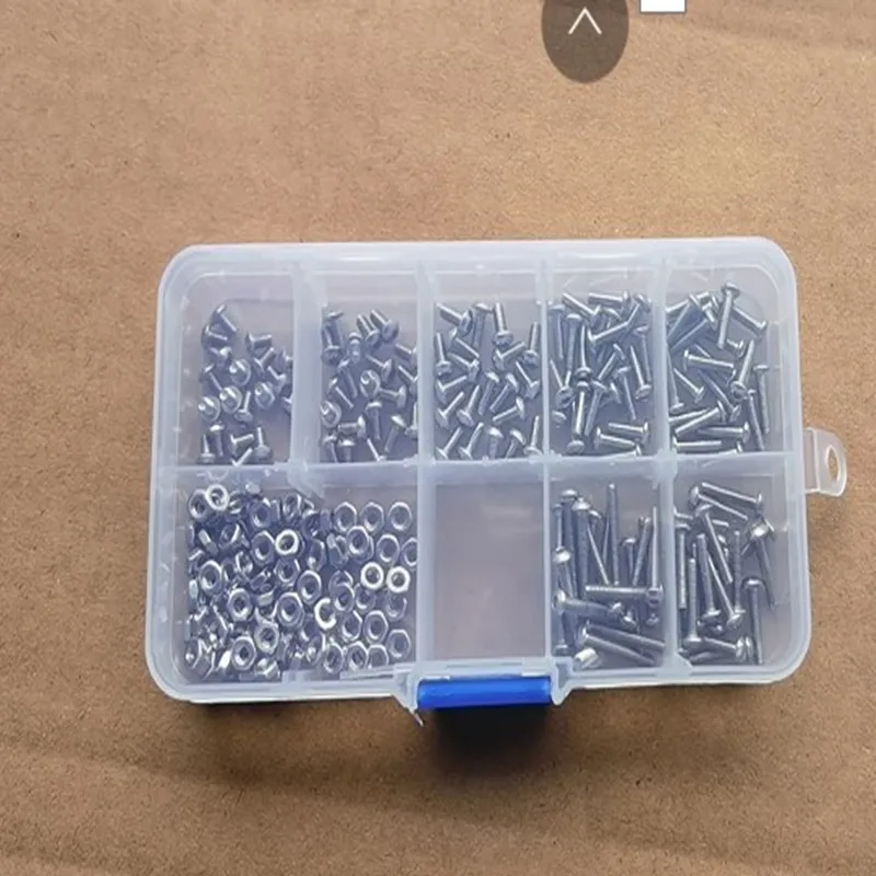 240Pcs/box M2 M2.5 M3 100pcs/box M4 M5 ISO7380 Stainless Steel Button Head Hex Socket Head Cap Bolts Machine Screw and Nut Kit Stainless Steel Screws Screw Bolt Nut Set Hex Nuts Assortment Kit Screw Washer Nut Kit Hexagon Socket Head Cap Screw