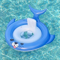 Unique Cute Shark Pool Float，Fun and Exciting Inflatable Seal Swim Ring，Ideal for Summer, Beach, Lake, Pool Parties 2