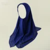 Muslim Women Fashion Headscarves Square Hijab Chiffon Scarves Rhinestones Veil Islam Hot Diamond Solid Color Folk-Custom