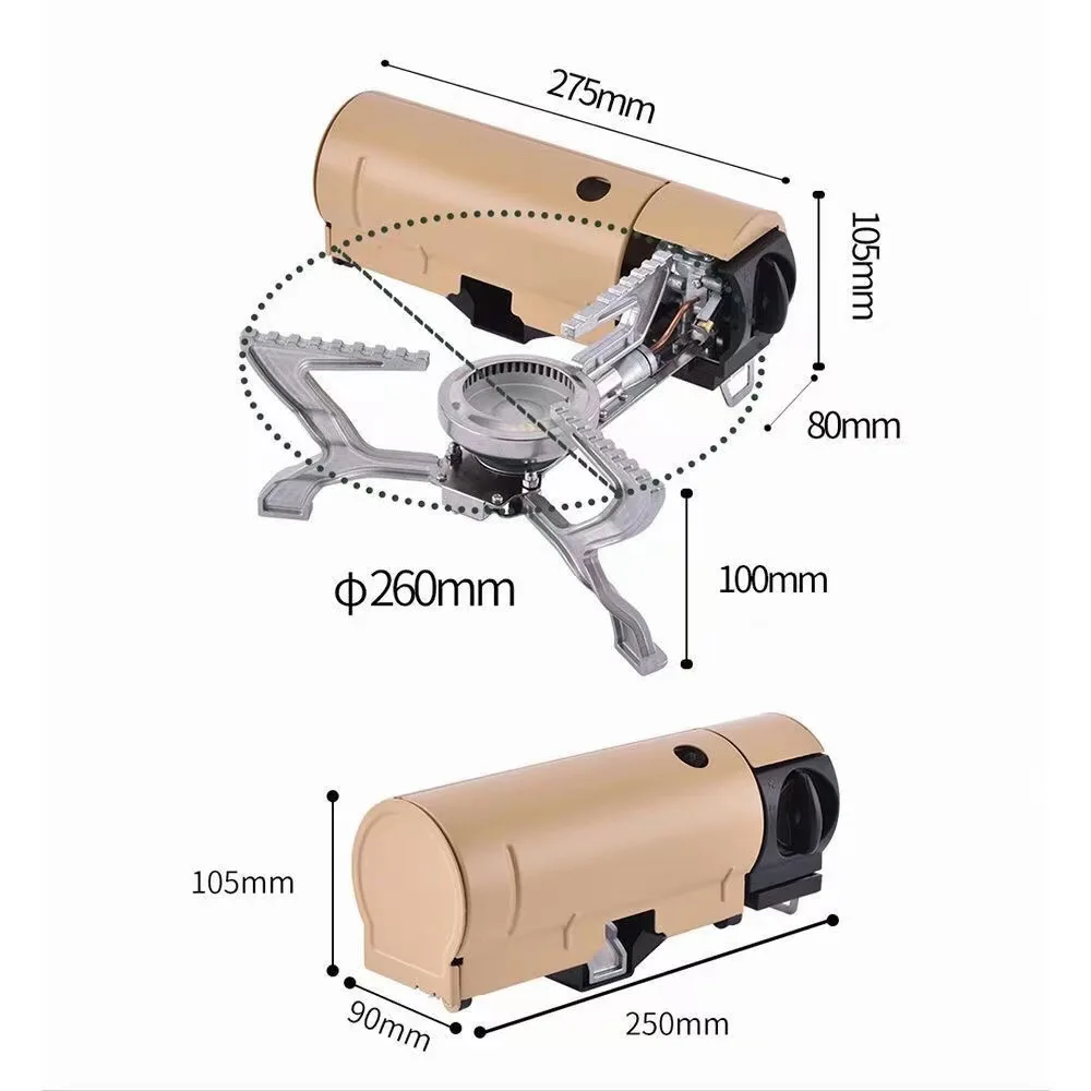 Foldable Camping Gas Stove Portable Outdoor Hiking BBQ Travel Cooking Grill Cassette Gas System Lightweight Cooker Wind-proof camping gas stove camping stove gas stove