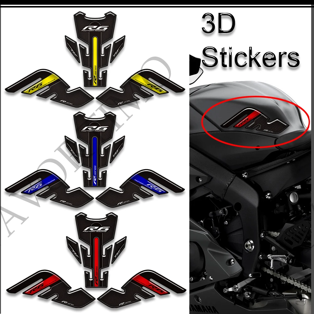 2017 2018 2019 2020 2021 2022 For YAMAHA YZF-R6 YZF R6 YZFR6 Stickers Decals Protector Tank Pad Side Grips Gas Fuel Oil Kit Knee welly 1 12 2020 yzf r6 yzfr6 motorcycle models alloy model motor bike miniature race toy for gift collection
