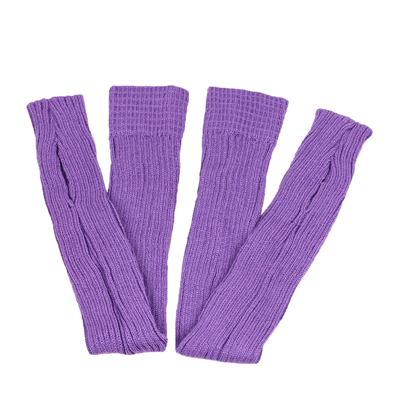 80 cm Frauen Beinlinge Winter Mädchen Weibliche Bein Abdeckung Für Gym Fitness Gestrickte Wolle Dance Ballett Yoga Lose Socken lange Strumpf – Detail 17