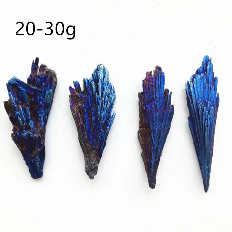 Healing Black Crystal Titanium Natural Peacock Specimen Titanium Feather Rocks Mineral Electroplated Quartz Tourmaline Decor