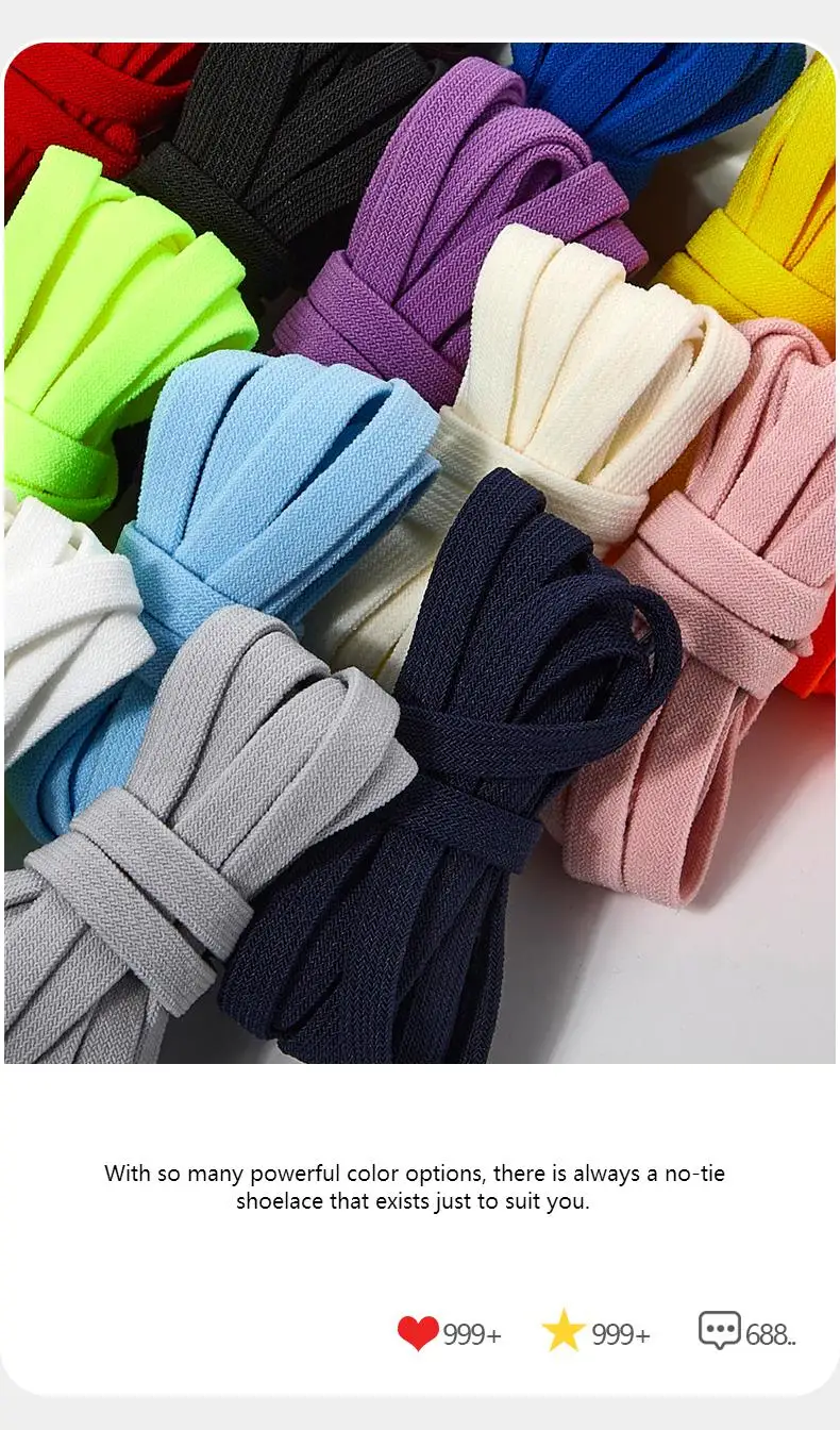 Schnürsenkel ohne Krawatte für Schuhe, flache elastische Schnürsenkel, Sneakers, Tennis, schnelle Schnürsenkel-Clips ohne Krawatten, Schuhzubehör für Kinder und Erwachsene – Detail 5
