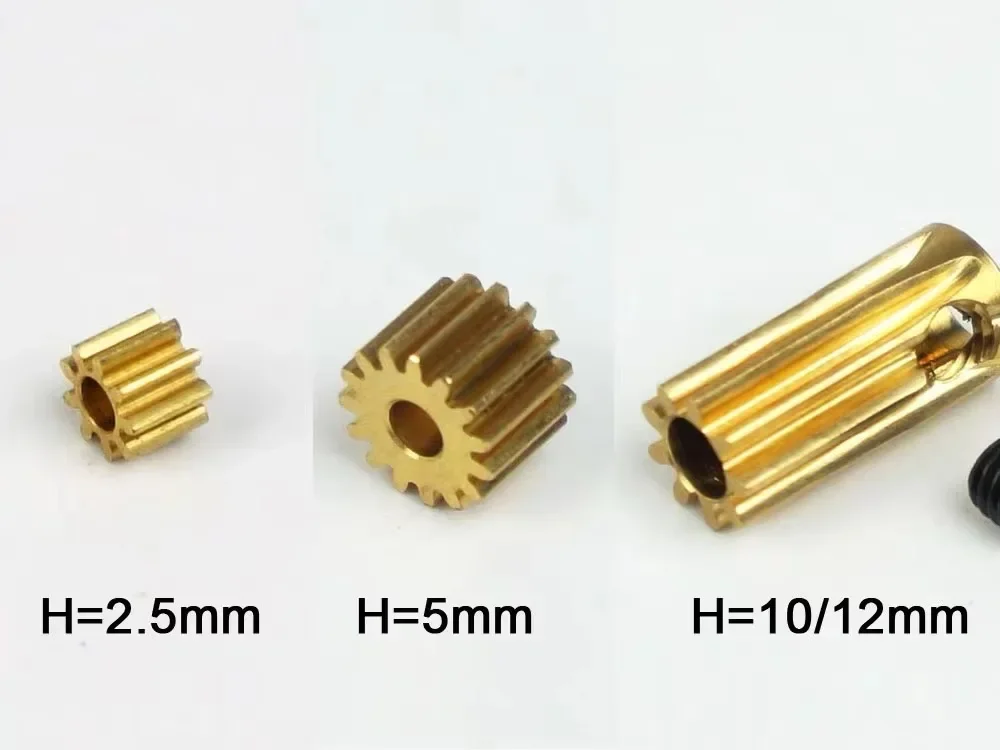 Motor Gear 0.5M 8T-15T 2.3mm Helicopter RC Copper Gear