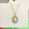 Collier ras du cou pour femme avec pendentif Vierge Marie, chaîne en acier inoxydable couleur or, perles de rocaille, style bohème blanc, noir, rose