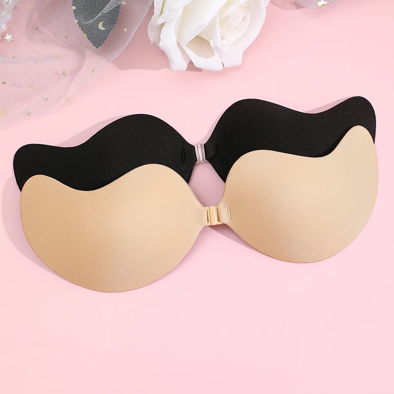 Silicone Breast Patch Sticky Bra 2Pcs Women Invisible Underwear nubra Breast Patch Three-Color Hypoallergenic Mango Cup