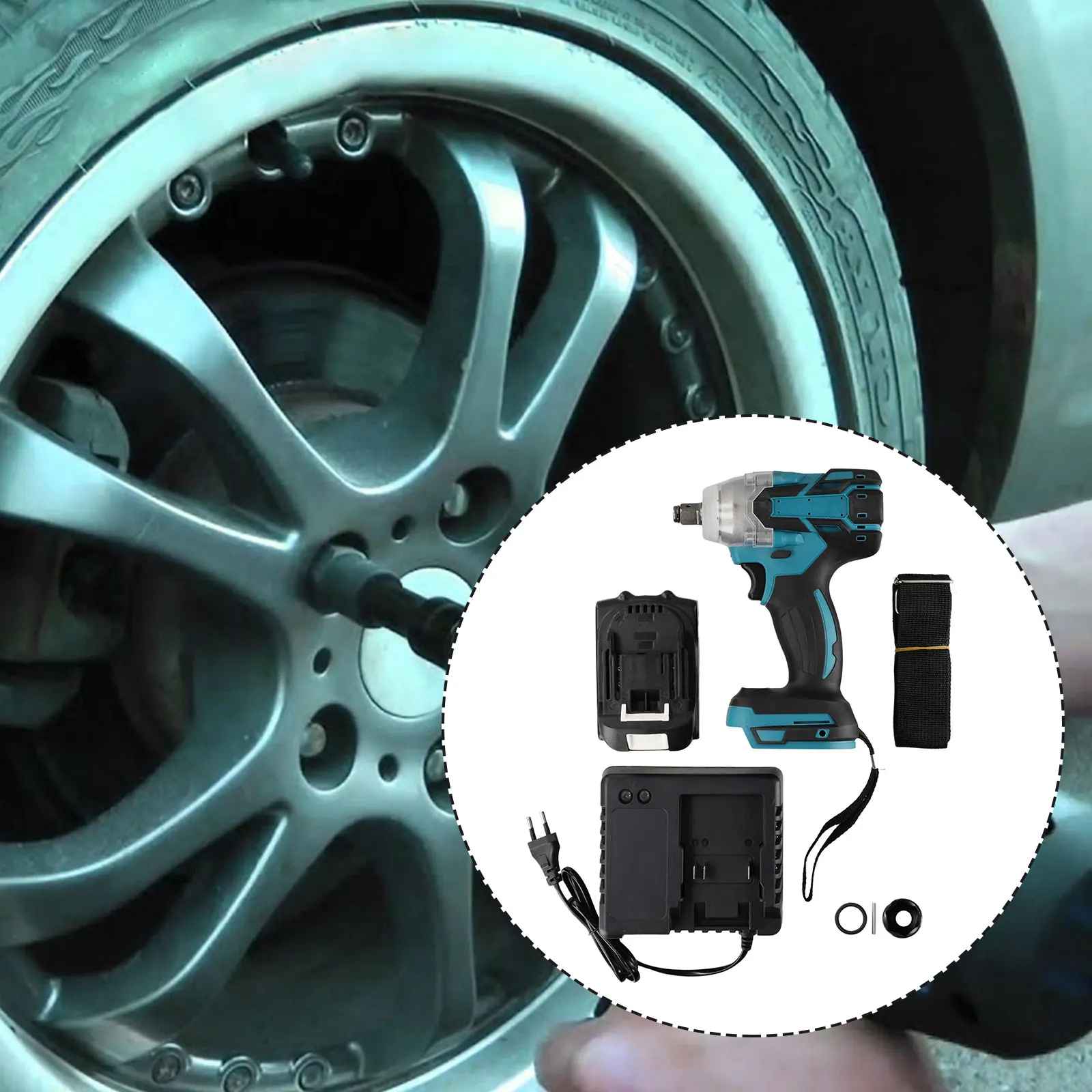 

Electric Impact Wrench Cordless Brushless Electric Wrench Impact Drive Set Kit Electric Wrench Power Tools Workshop Equipment