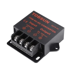 Universal 24V to 12V DC Voltage Reducer and Regulator Module (12V 24V to 5V  15A)