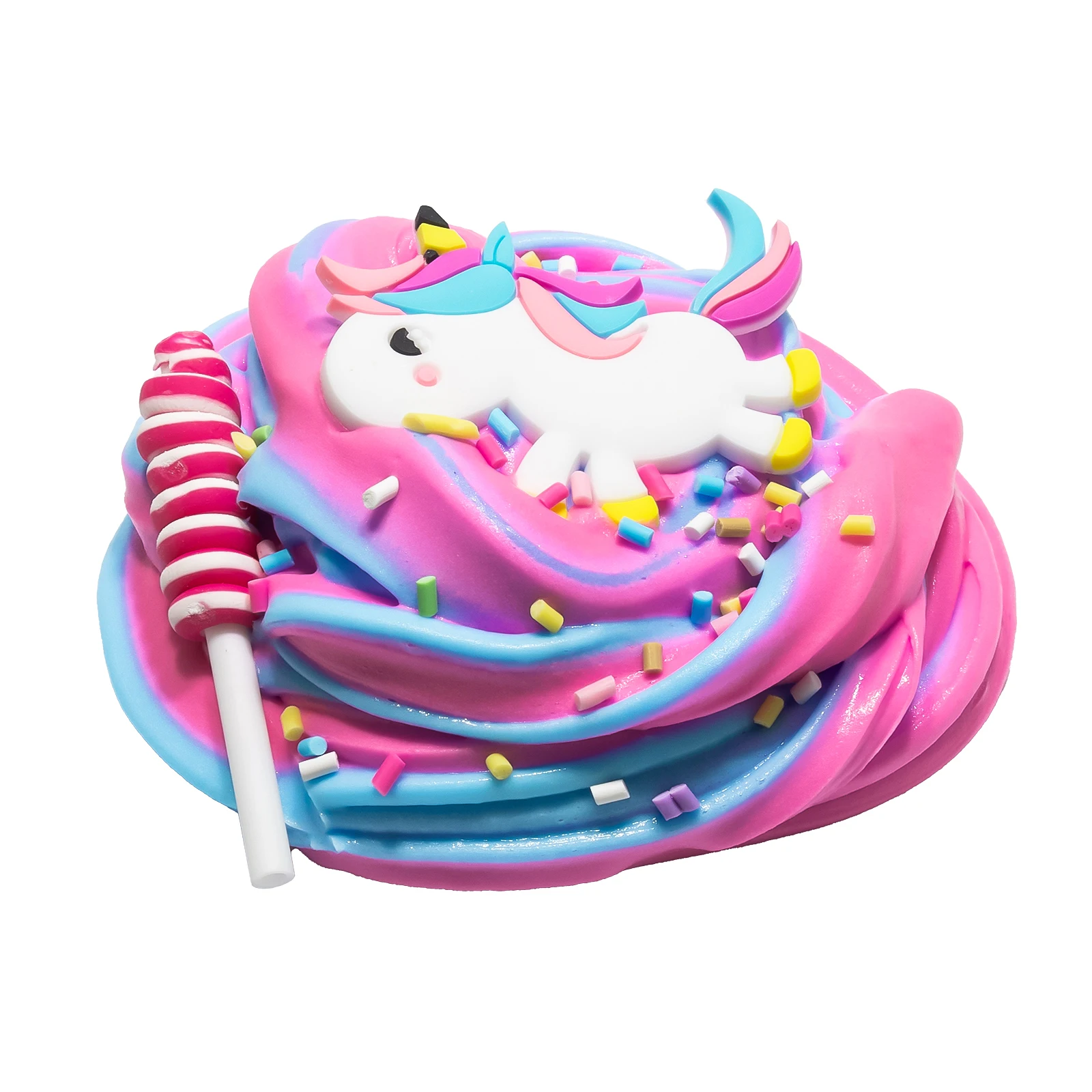 60ml Color Unicorn Fluffy Slime Glue Butter Cotton Mud Modelling Diy Candy Resin Accessories Slime Antistress Stress Relief Toy 5