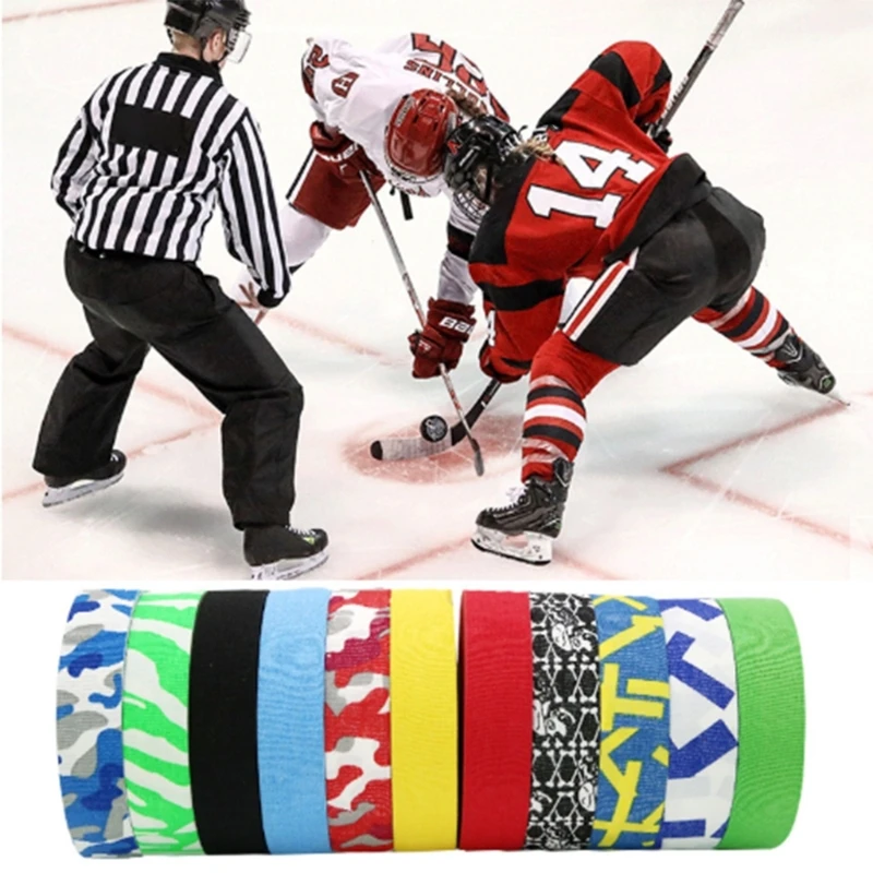 1 Roll Hockey Tape, 27 Yards Hockey Tape, Self-Adhesive Ice Hockey Grip Tape Racquet Cloth Tape for Hockey Handle G99D