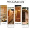 KT THERMO Wood Sauna Thermometer & Hygrometer, Wall-Mounted Spa Accessory, Mechanical, No Battery Required - For Family Hotel Sa 5