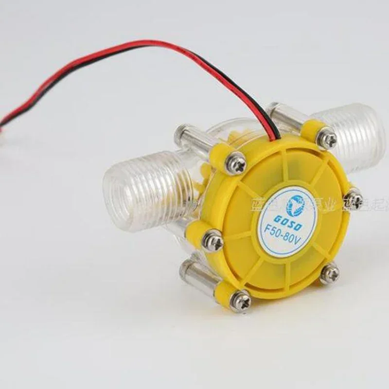 Micro Hydro Generator 80V/12V/5V DC Water Flow Generator Turbine Hydroelectric Tap Water Flow Hydraulic DIY