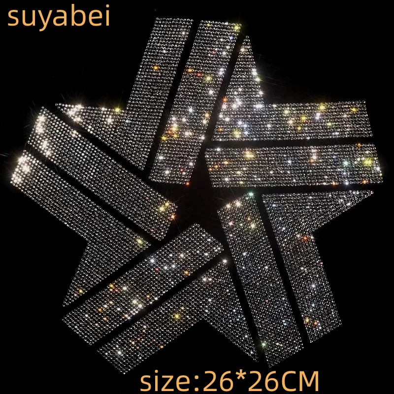 

Big star Hot fix patches design hot fix rhinestone transfer motifs iron on crystal transfers design for sweater