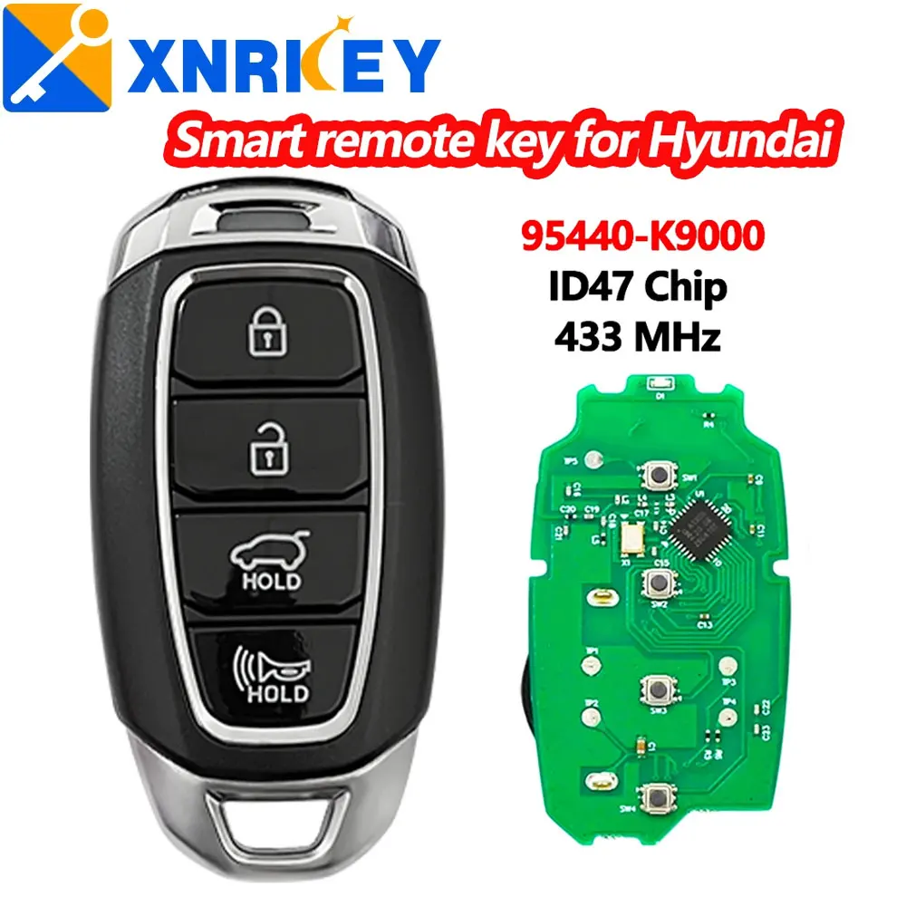 

Чип XRNKEY 433 МГц ID47 P/N: 95440-K9000, безключевая фотография для Hyundai Veloster 2017 2018 2019
