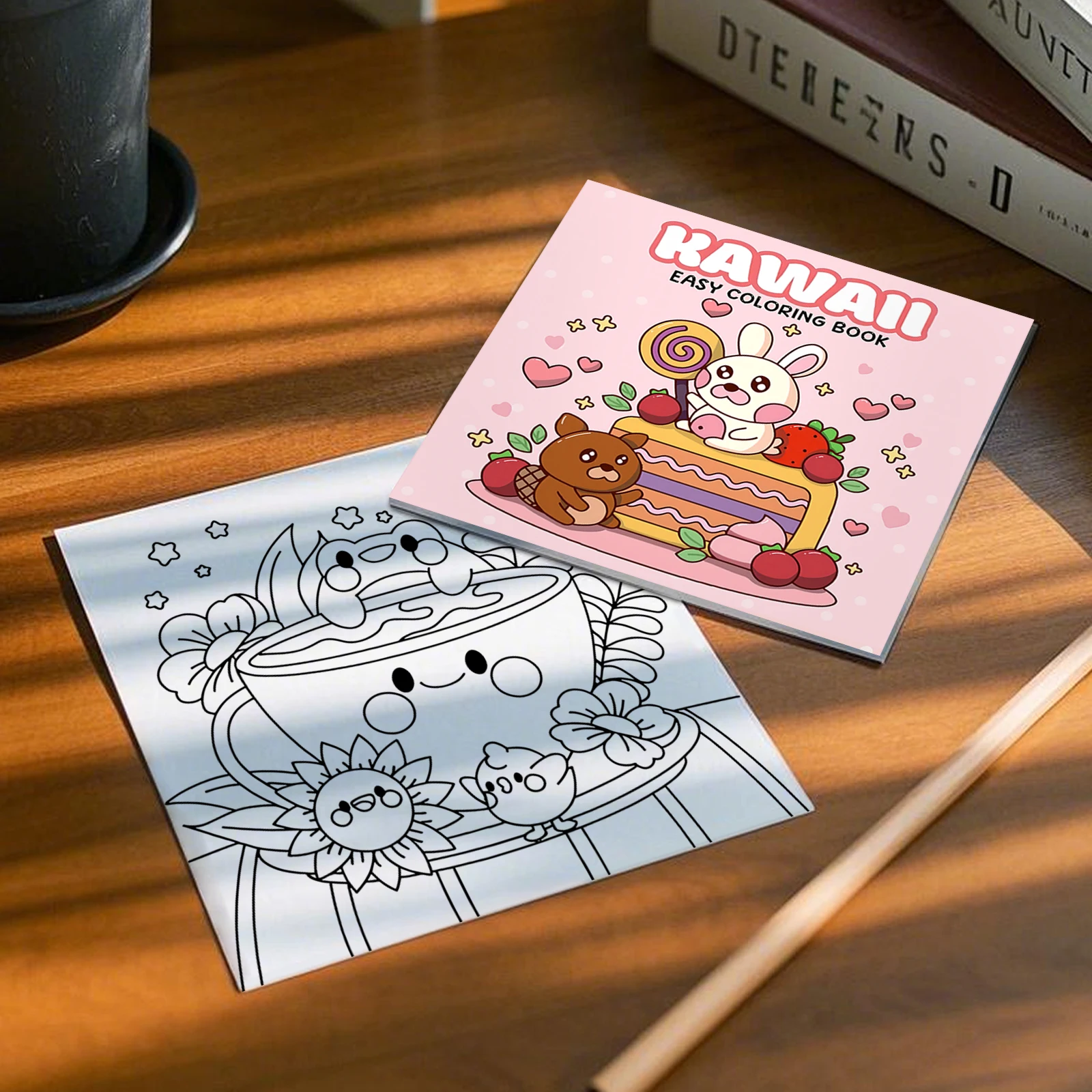 Kawaii Easy Coloring Book Coloring Book for Adult and Teen Halloween Spectre Featuring Adorable Creepy Creatures Painting Gift 3