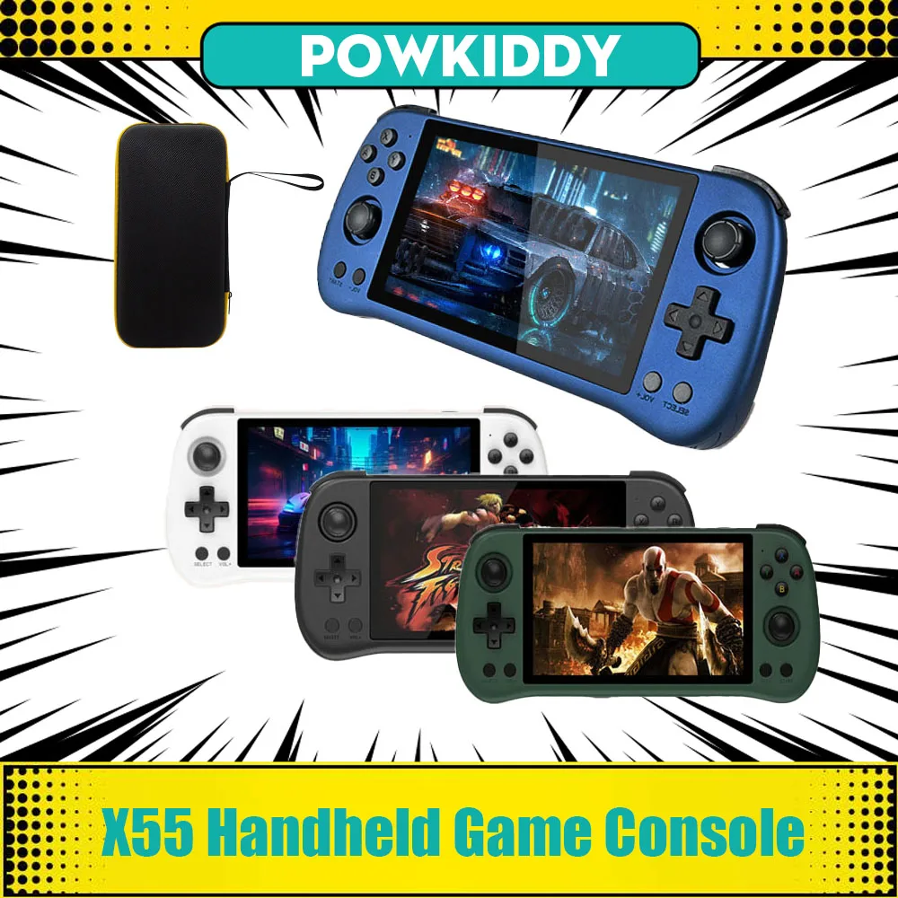 Retrokonsola POWKIDDY X55 za $68.37 / ~270zł