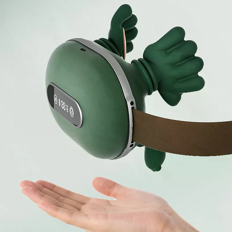 Neck Massager With Real Hand Simulation Wireless Portable Neck And Back Massager 4D Kneading Massage Design For Pain Relief