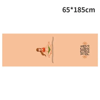 Anti-Slip Printed Yoga and Pilates Towel Mat