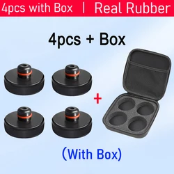 4 - Piece Rubber Lifting Jack Pads - Enhanced Protection for Vehicle Chassis and Battery (4pcs with Box)