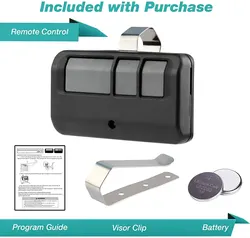 Universal Wireless Remote Control Garage Door Opener Clip (Black)