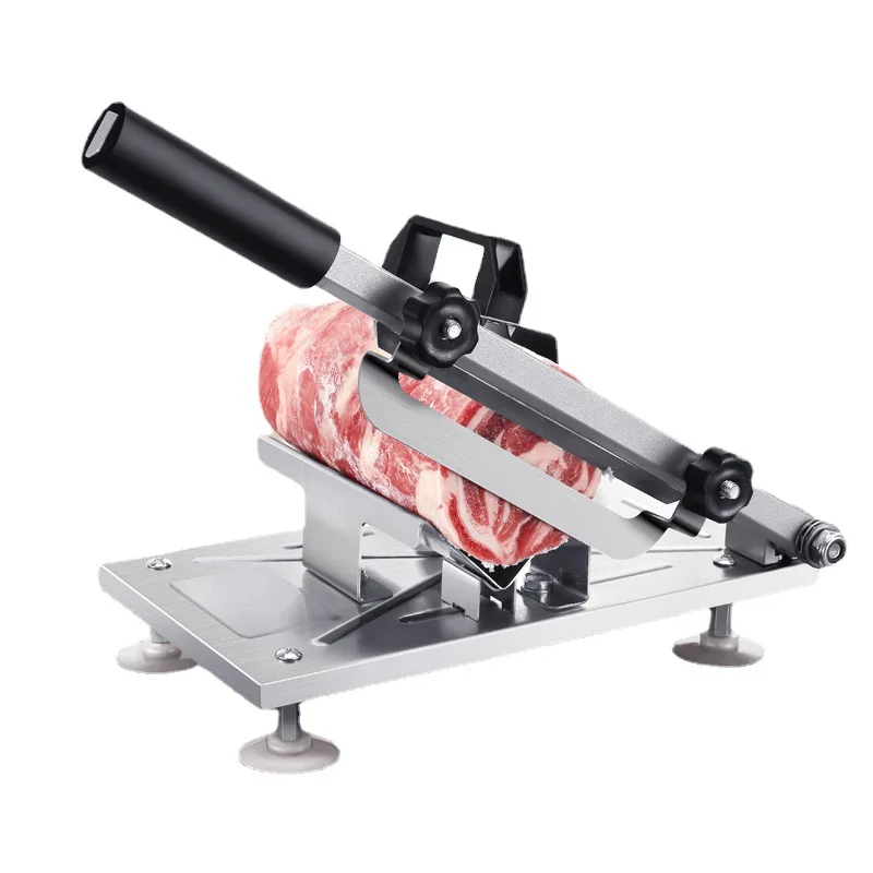 Food Slicer 304 Stainless Steel Household Manual Frozen Meat Slicer For Cooking BBQ HotPot