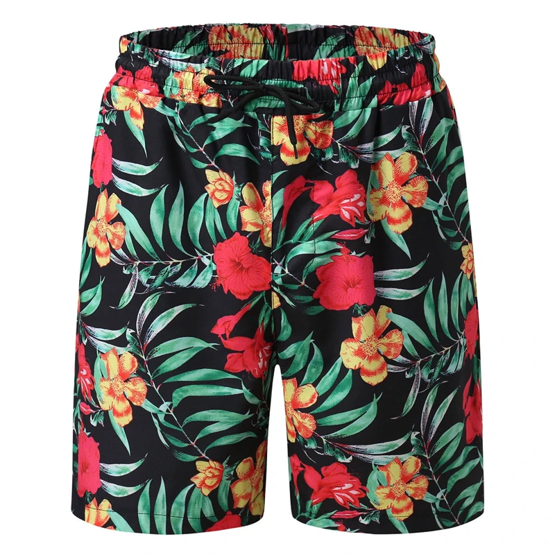 Casual Fashion Mens Shorts Hawaii Vacation Swimsuit For Men Board 3D Floral Print Short Pants Ropa De Hombre Beach 3
