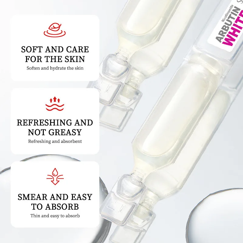 15pcs SADOER Nicotinamide Arbutin Whitening Serum Face Moisturizing Hydrating Anti-aging facial essence Skin Care Produc