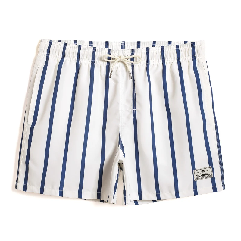 Men Stripe Shorts Quick Drying Baggy Male Summer Shorts Men Fashion Beach Board GMA2634