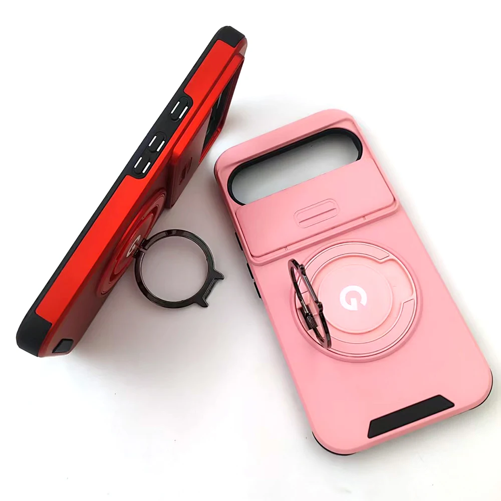 Luxury Shockproof Armor Case with Stand Holder and Camera Protection