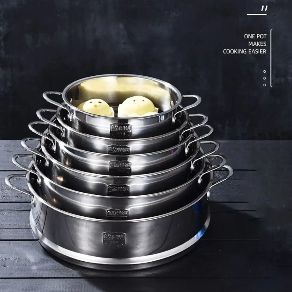 304 Stainless Steel Steamer Basket Kitchen Cooking Tool Double Ear Steam Rack Safe Material Generic Drain Basket steamer basket steamer rack