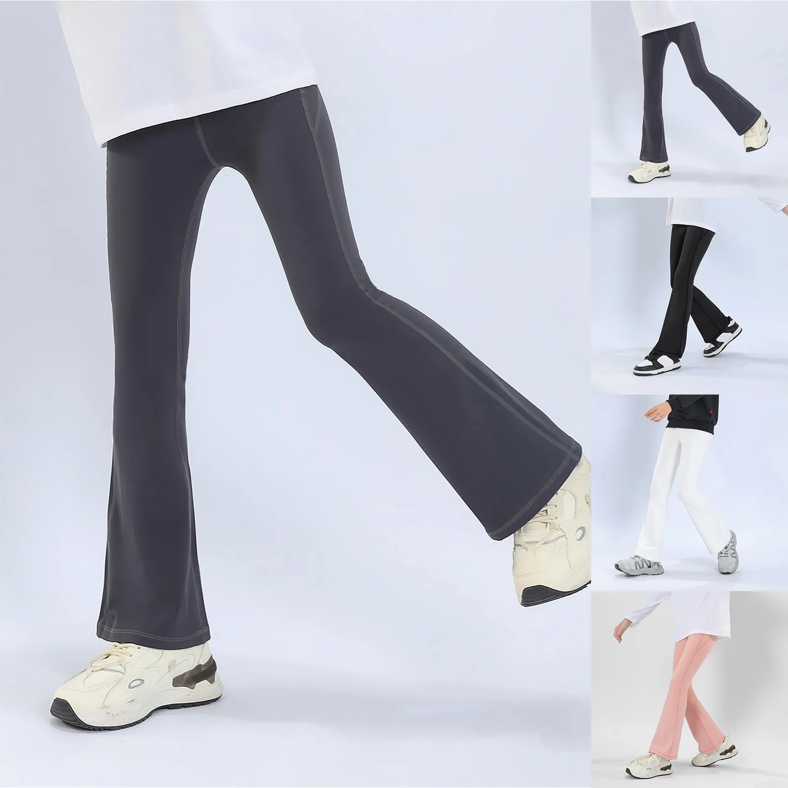 ملابس الفتيات حجم الفتيات الصغيرة عارضة النشطة مضيئة طماق الاطفال الرقص تجريب اليوغا السراويل مريح الفتيات الصغيرات التزلج السراويل