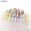 22Tips Semi-Cured Gel Nail Patch Slider Adhesive Waterproof Long Lasting Aurora Full Cover Gel Nail Sticker UV Lamp Needed 2