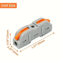 20/30/50/100 Pieces Universal Lever-Type Cable Connectors 1-to-1 Direct Connection Assembly Type Electrical Connectors Wire Terminals Quick Connection - Image 2