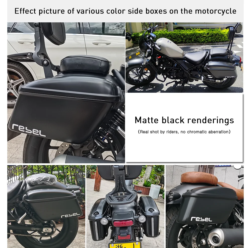 For HONDA REBEL500 300 CMX500 CMX300 2017-2021 Motorcycle Panniers Saddlebag Top Case Box Orignal Style Saddlebag Side Case samsung galaxy z flip 3 5g case