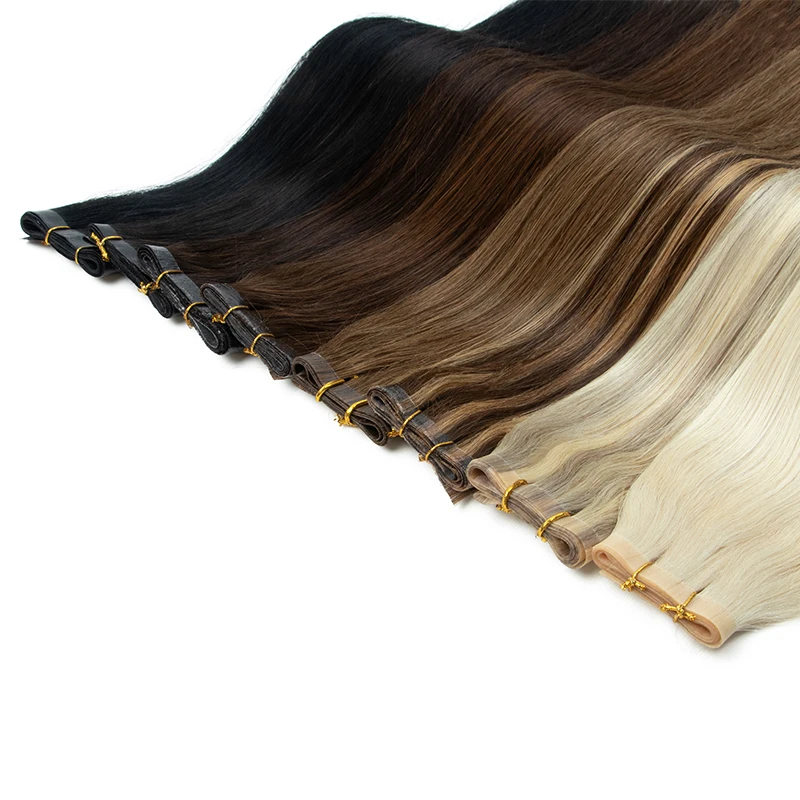 Long Weft Tape Bundles PU Skin Weft Tape in Human Extensions No Glue Natural Human Hair 40-50G 12-20inch 80cm human hair extensions hair extensions